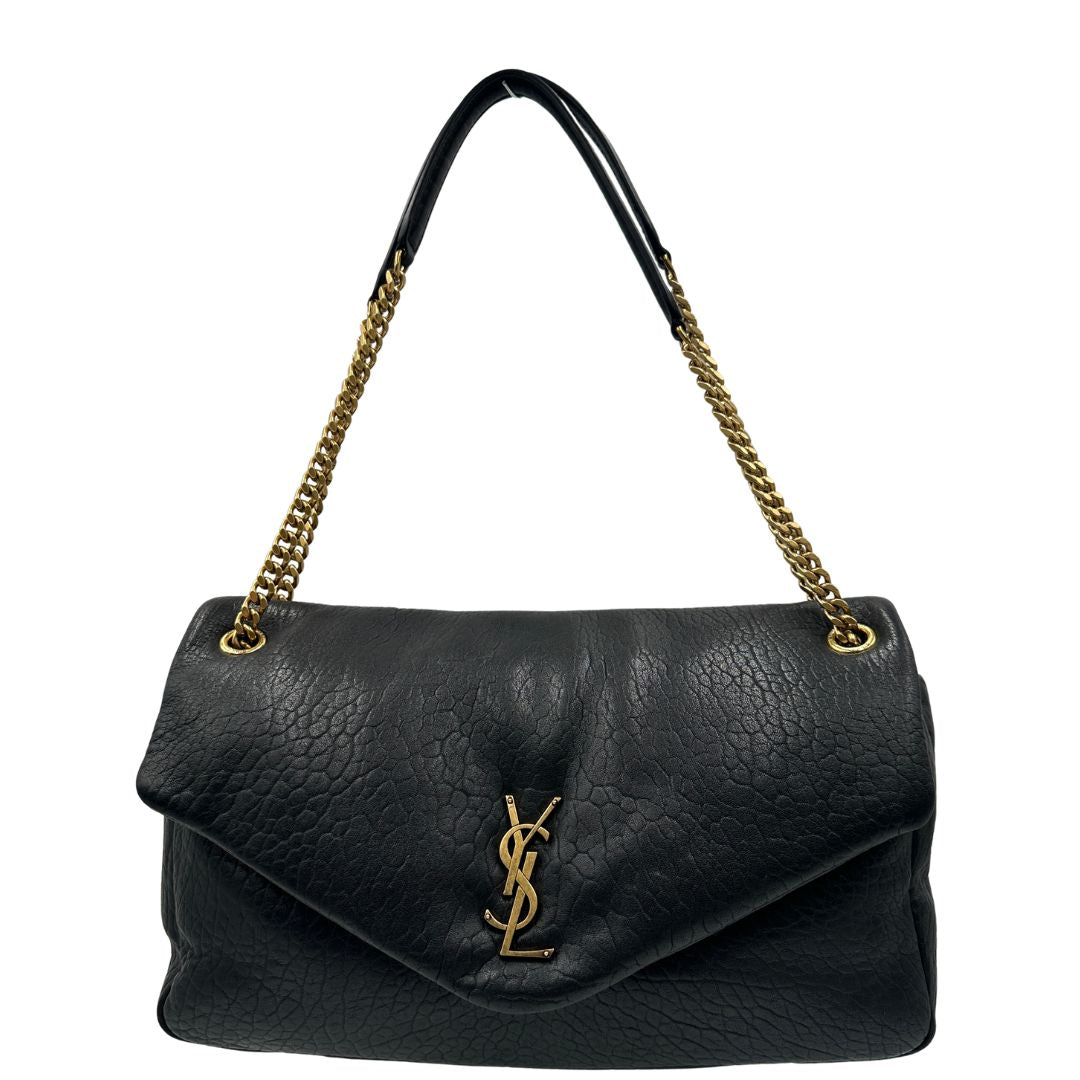 Borsa Calypso Large Saint Laurent in pelle nero
