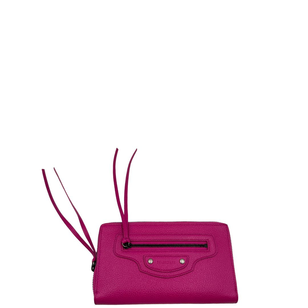 Portafoglio City Balenciaga in pelle rosa