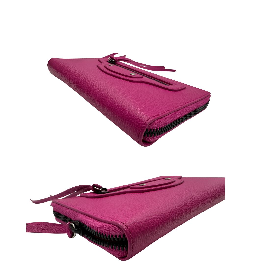 Portafoglio City Balenciaga in pelle rosa