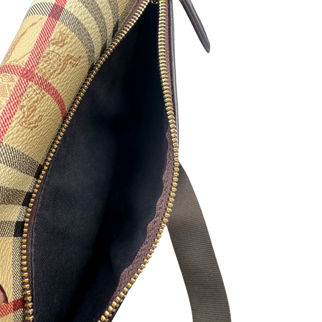 Tracolla Burberry tartan in canvas beige