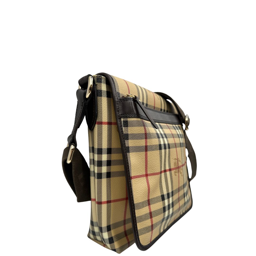 Tracolla Burberry tartan in canvas beige