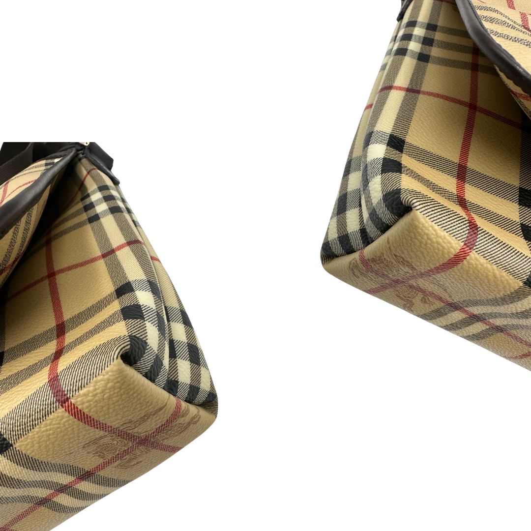 Tracolla Burberry tartan in canvas beige