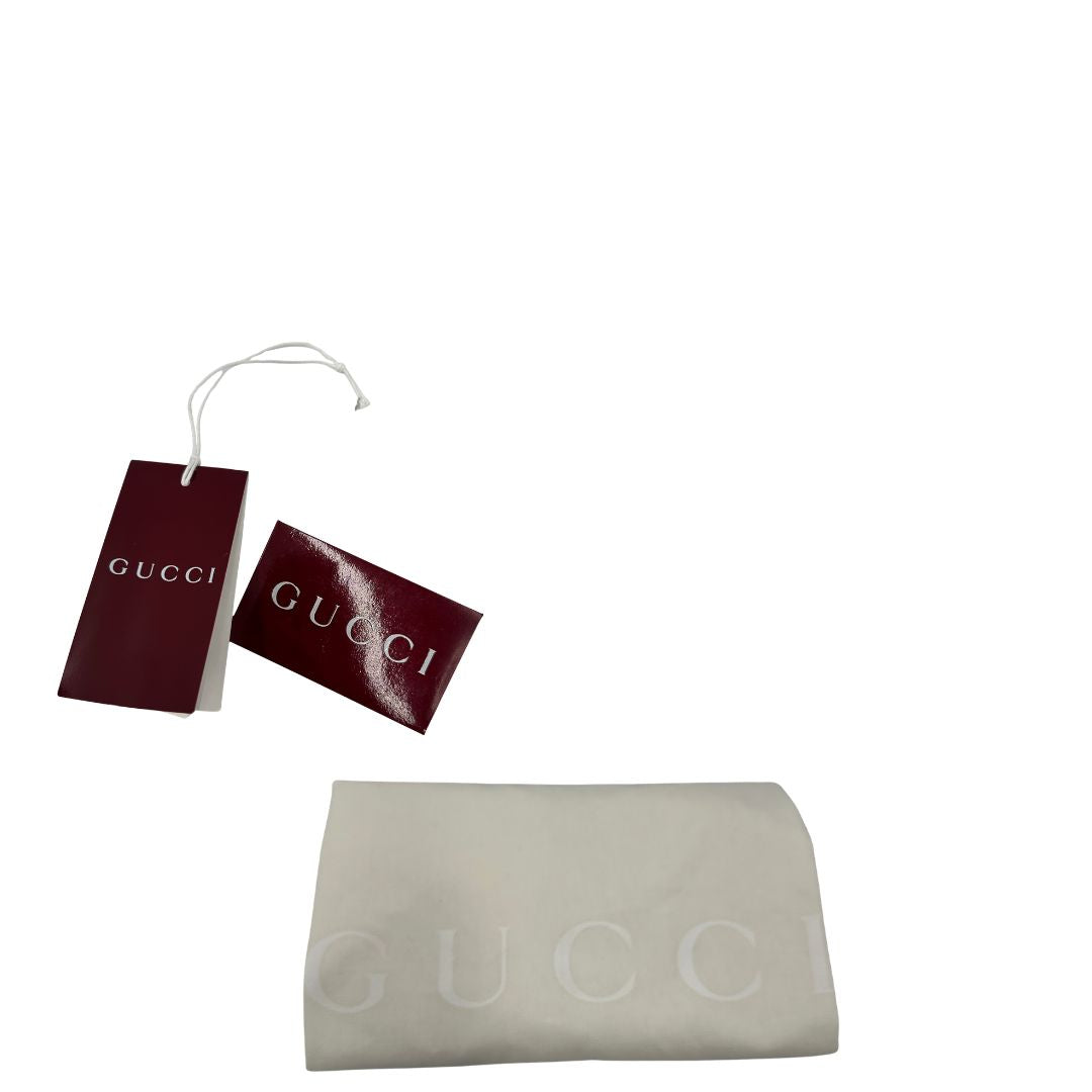 Secchiello Gucci GG Supreme in pelle marrone
