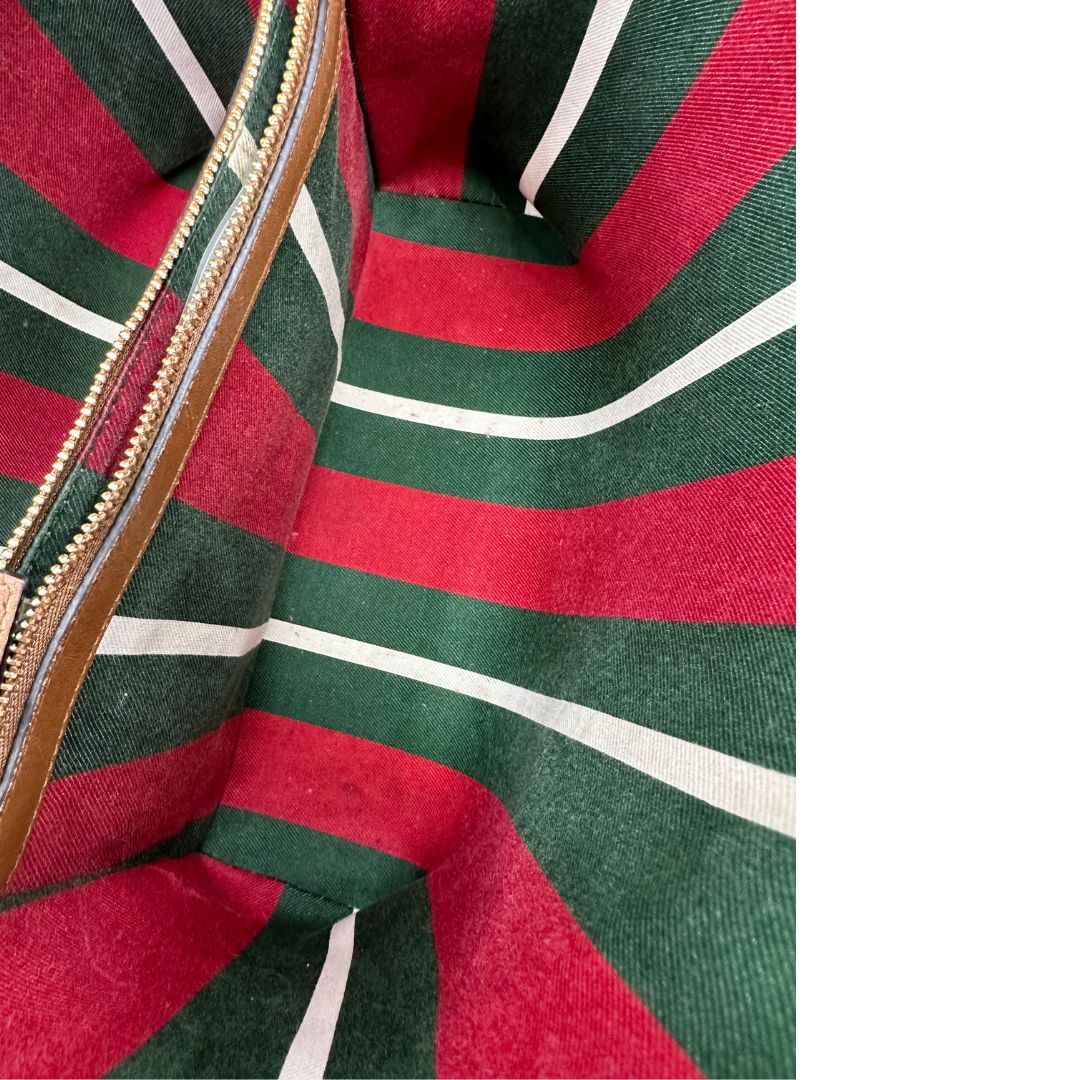 Secchiello Gucci GG Supreme in pelle marrone