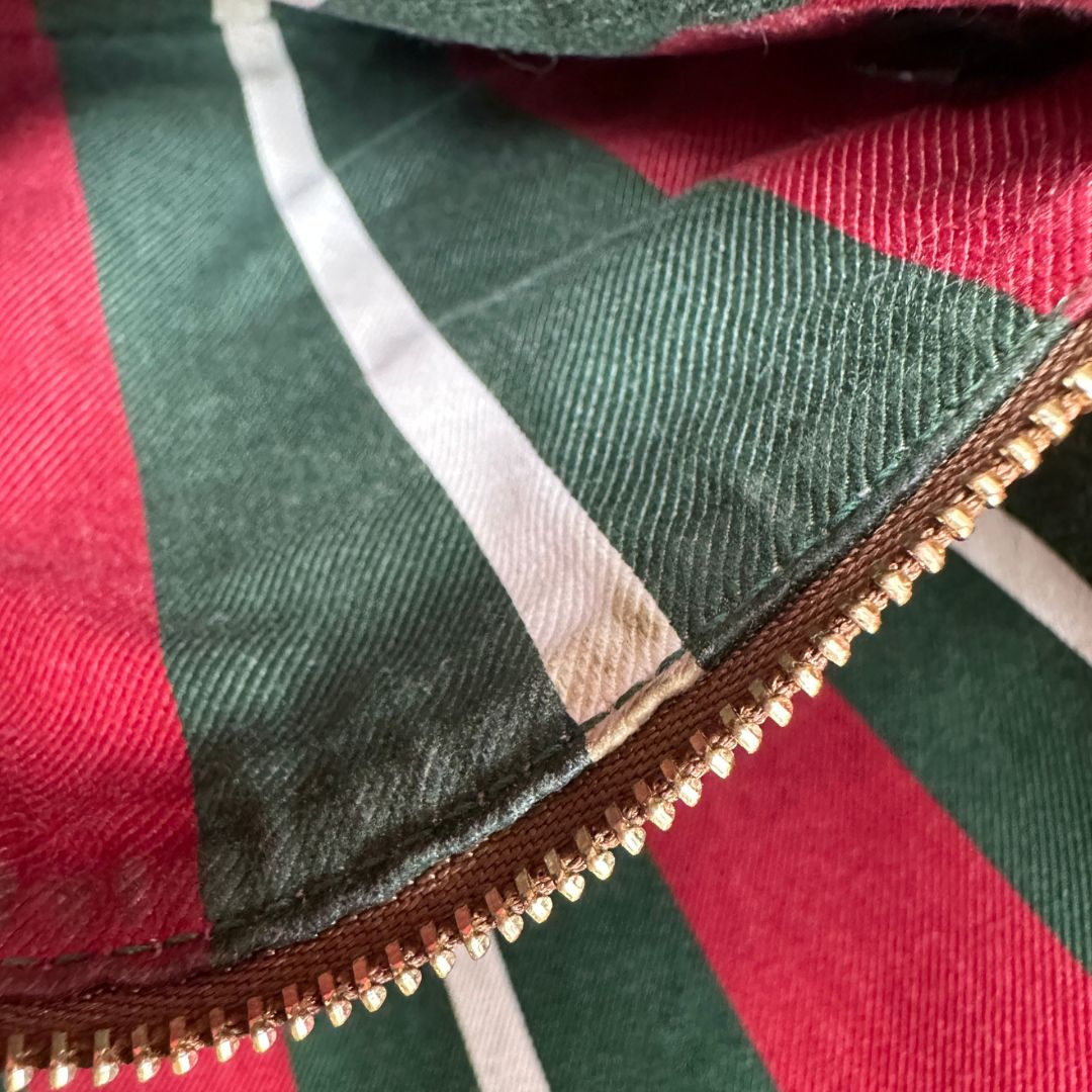 Secchiello Gucci GG Supreme in pelle marrone