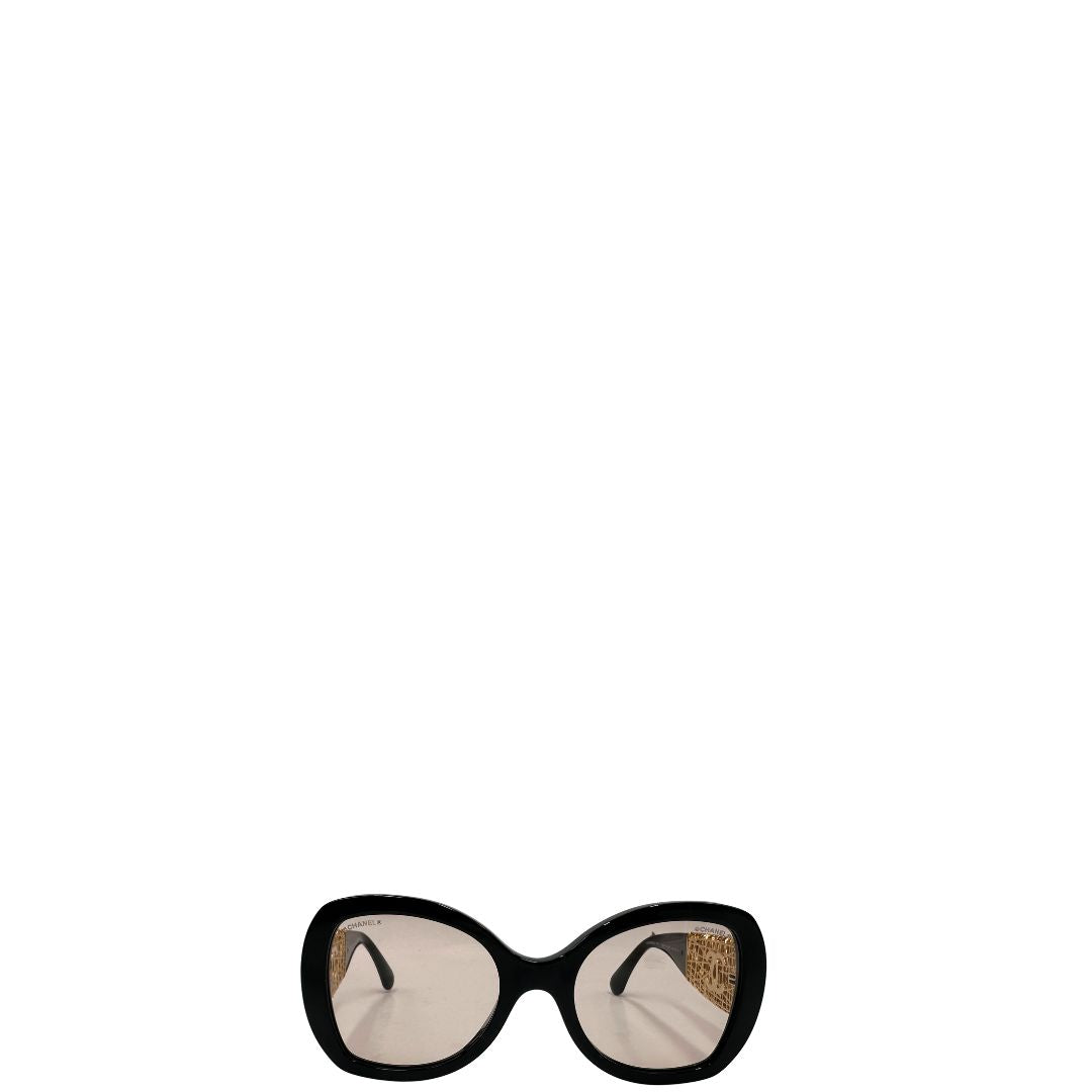 Occhiali da sole Chanel in acetato oro