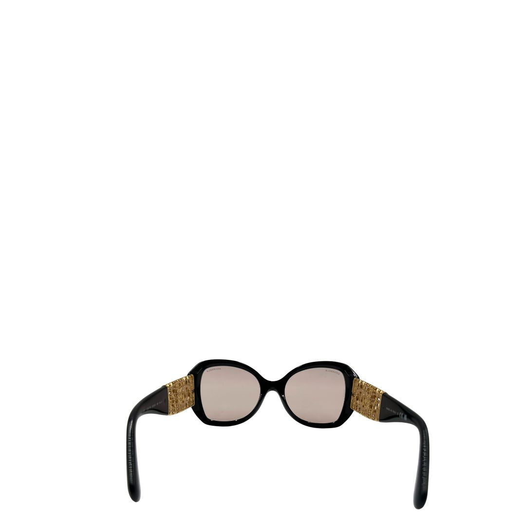 Occhiali da sole Chanel in acetato oro