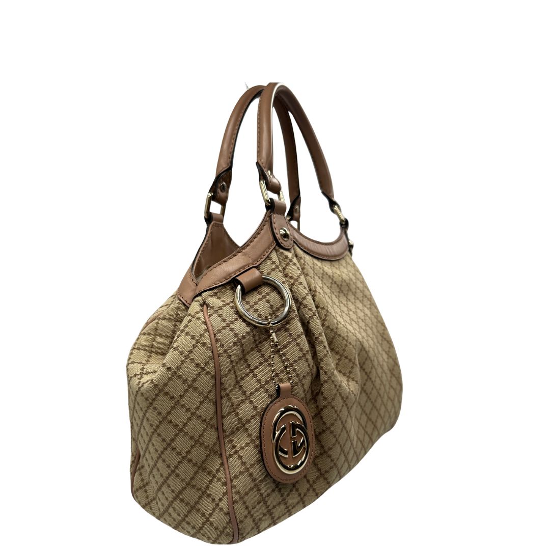 Borsa Sukey Gucci GG in tessuto rosa