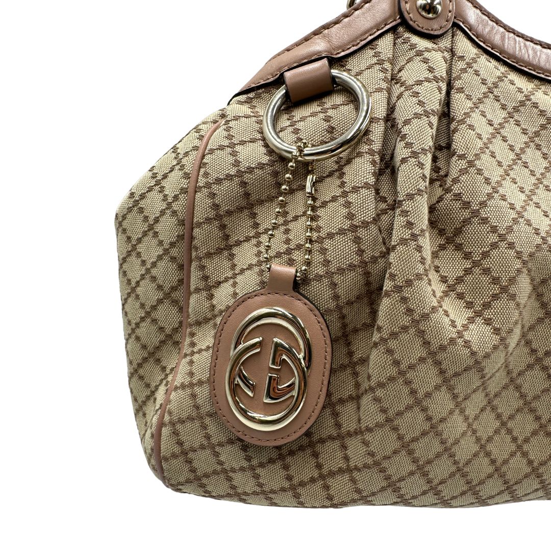 Borsa Sukey Gucci GG in tessuto rosa