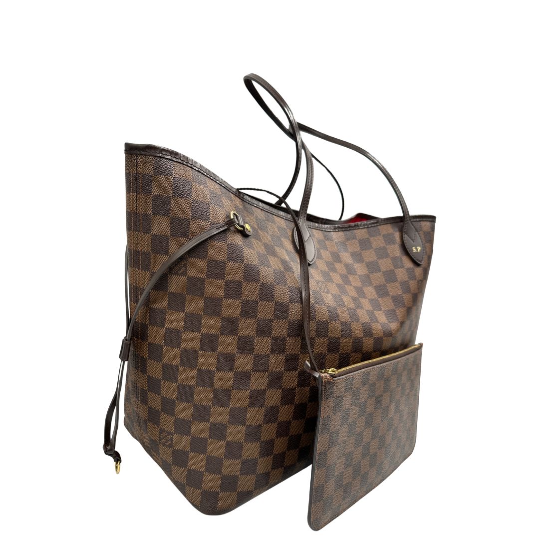 Neverfull GM Damier Ébène personalizzata LV