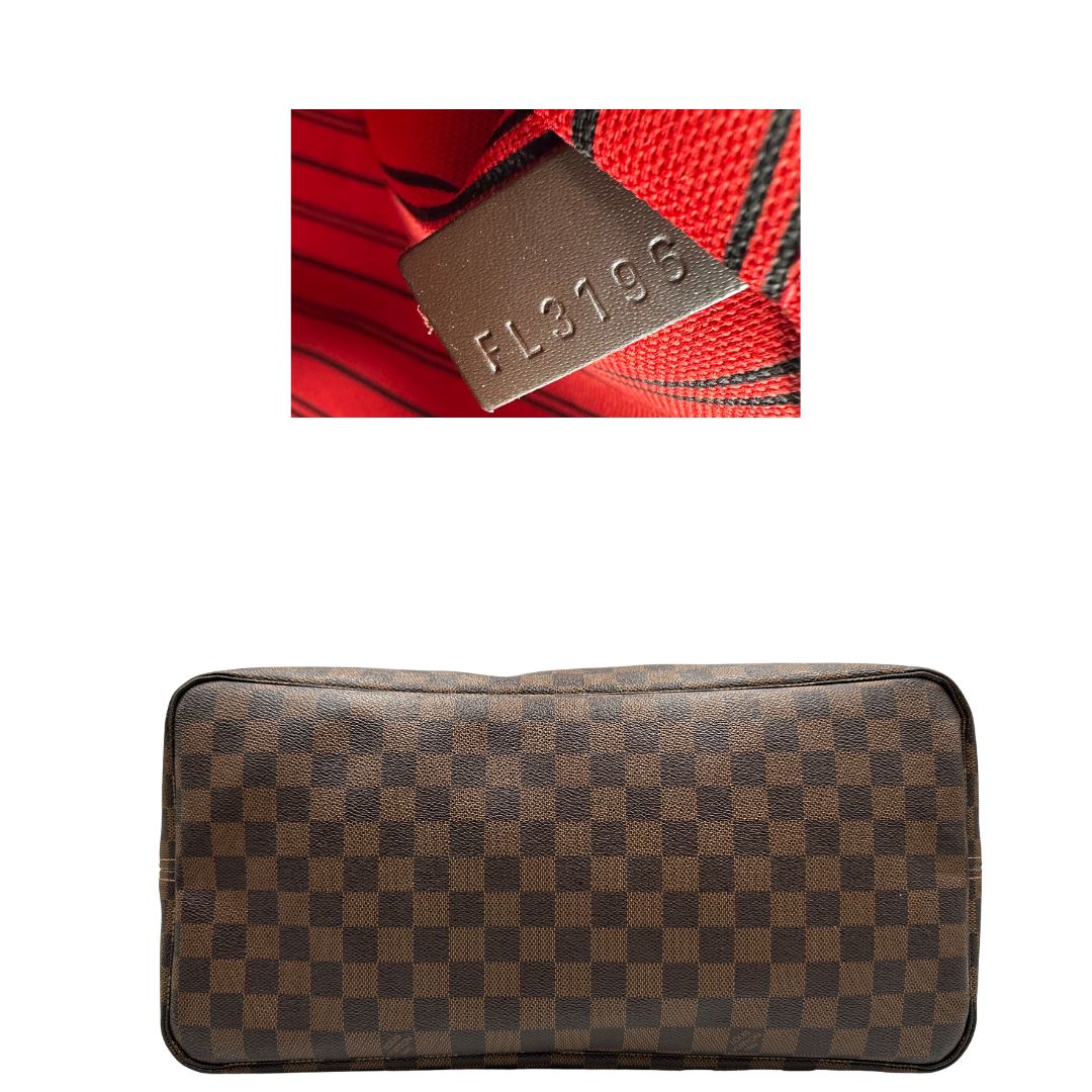 Neverfull GM Damier Ébène personalizzata LV