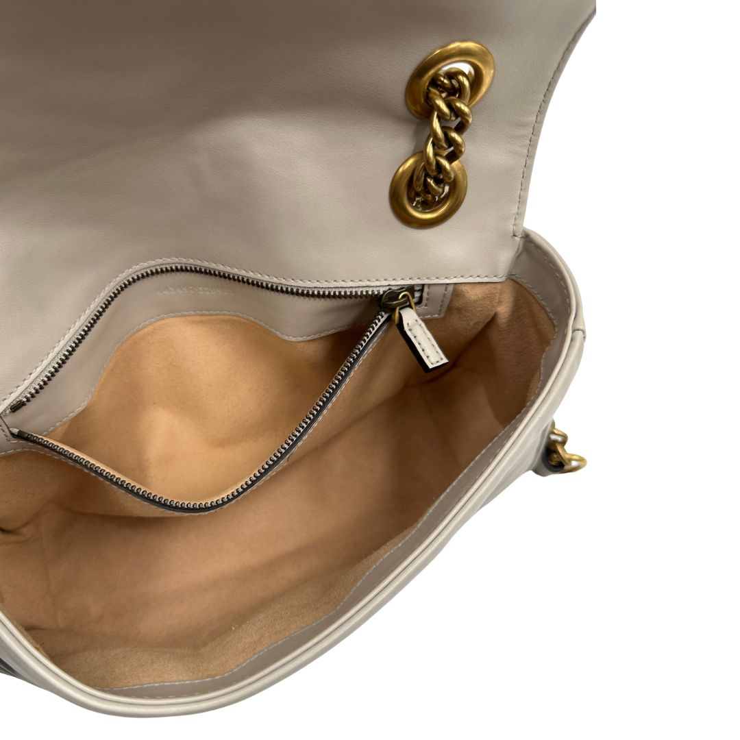 Borsa Gucci Marmont taupe misura media