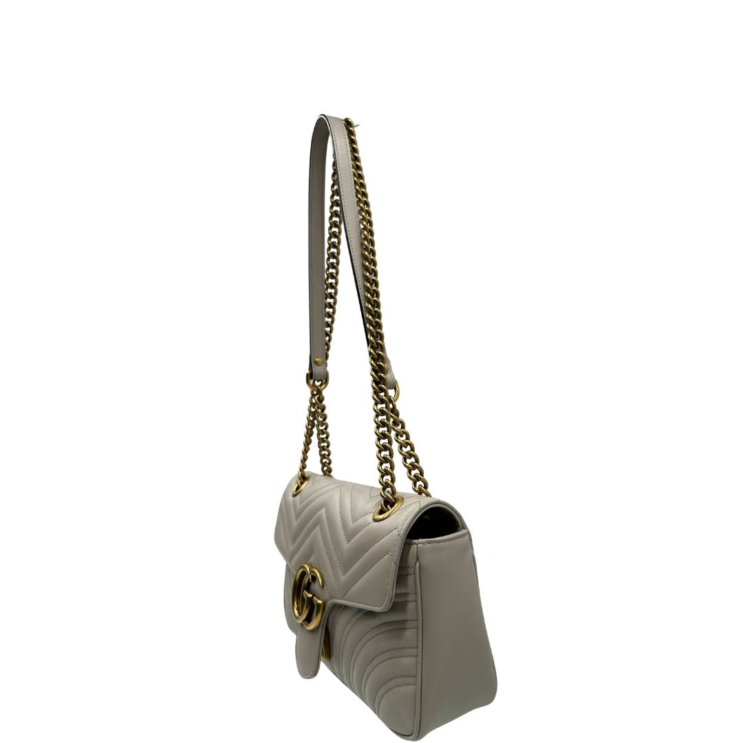Borsa Gucci Marmont taupe misura media