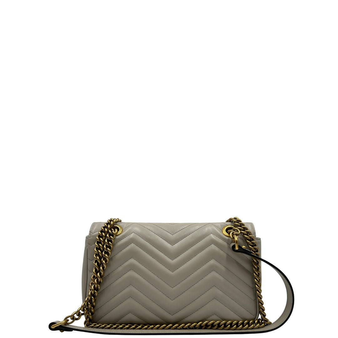 Borsa Gucci Marmont taupe misura media