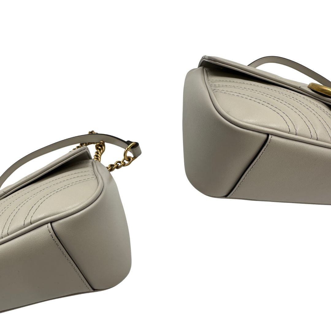Borsa Gucci Marmont taupe misura media