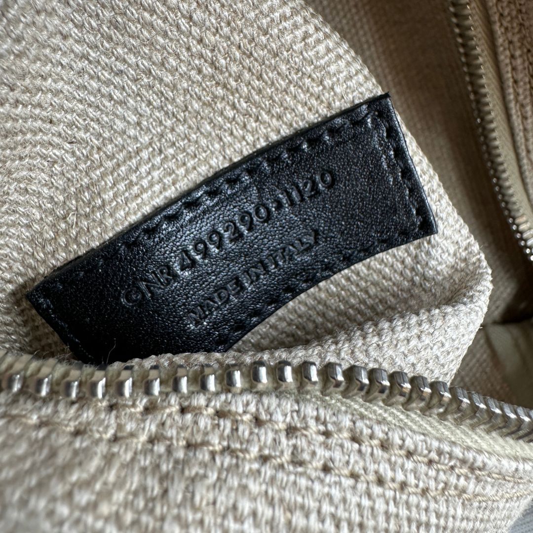 Tote Rive Gauche Saint Laurent in tessuto beige