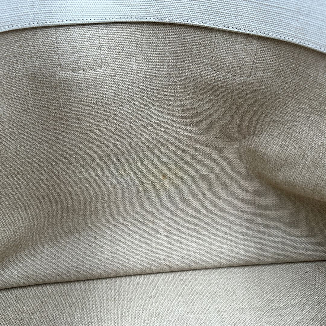 Tote Rive Gauche Saint Laurent in tessuto beige
