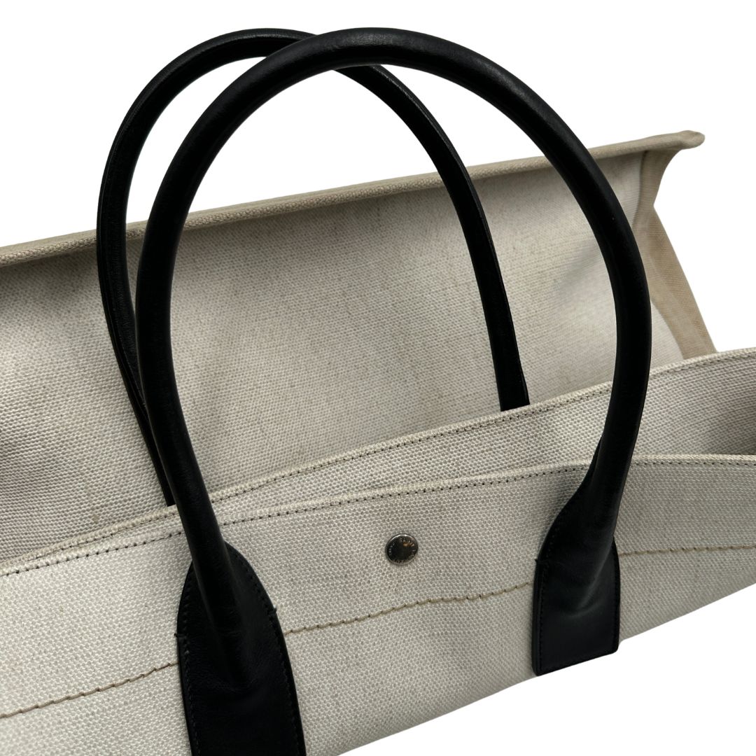 Tote Rive Gauche Saint Laurent in tessuto beige