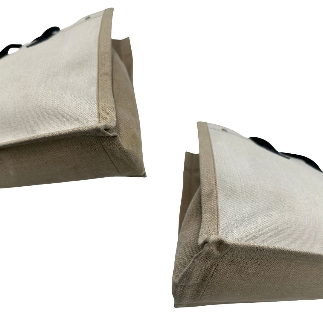 Tote Rive Gauche Saint Laurent in tessuto beige