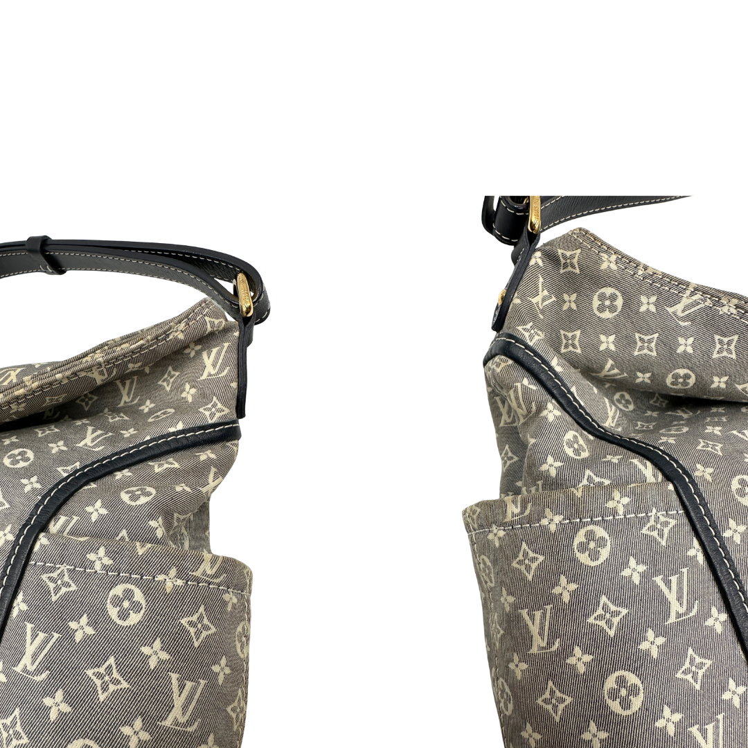 Hobo Louis Vuitton Idylle Romance in tessuto blu