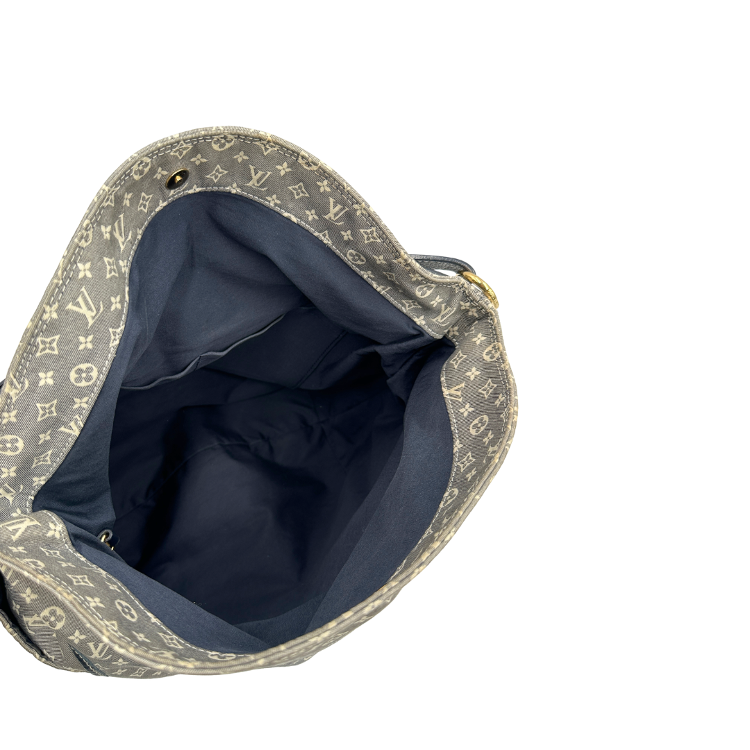 Hobo Louis Vuitton Idylle Romance in tessuto blu