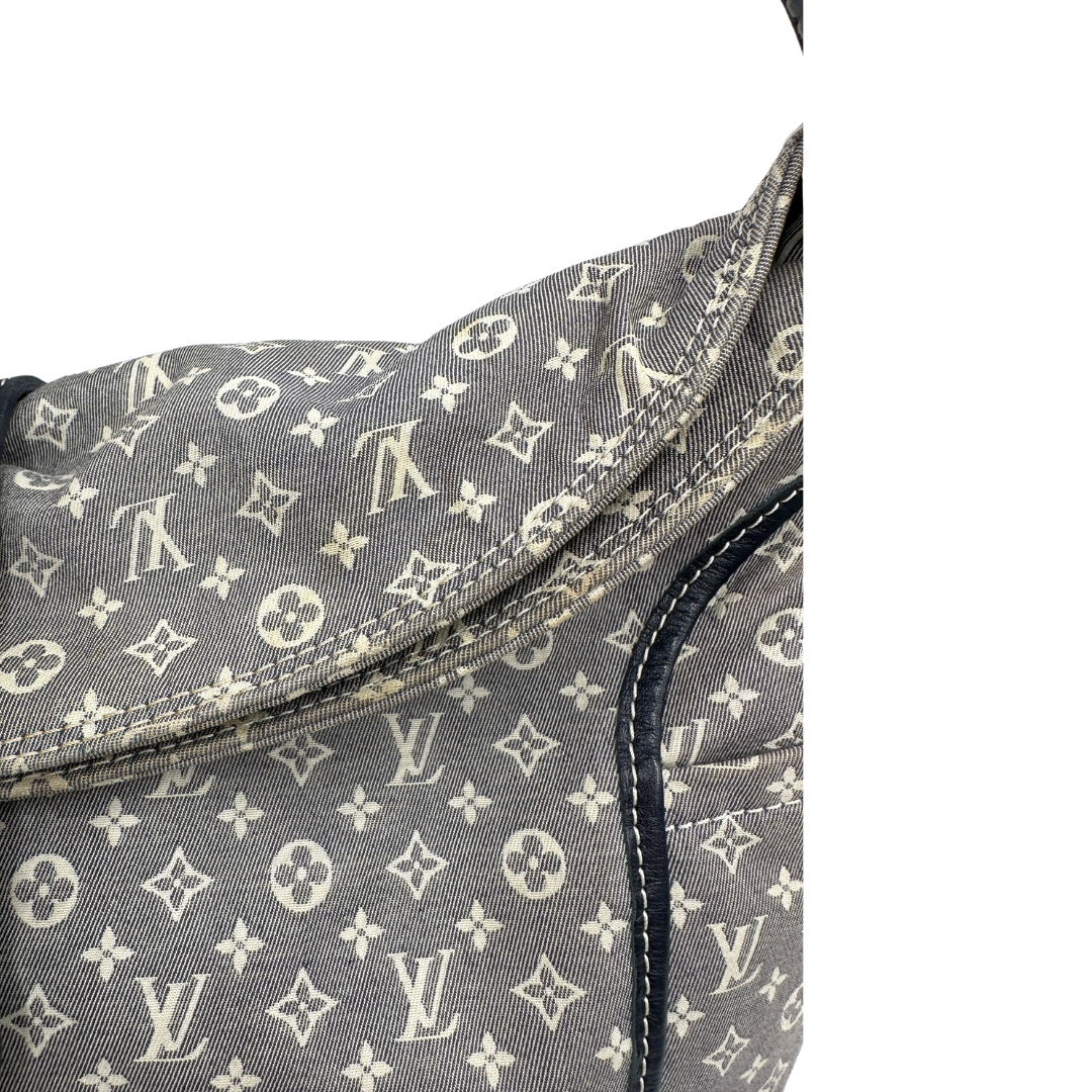 Hobo Louis Vuitton Idylle Romance in tessuto blu