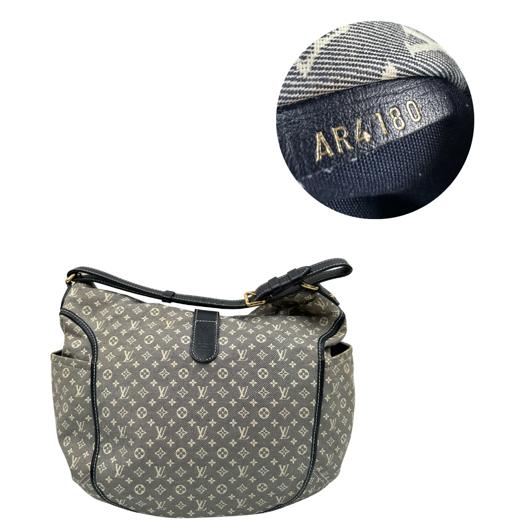 Hobo Louis Vuitton Idylle Romance in tessuto blu