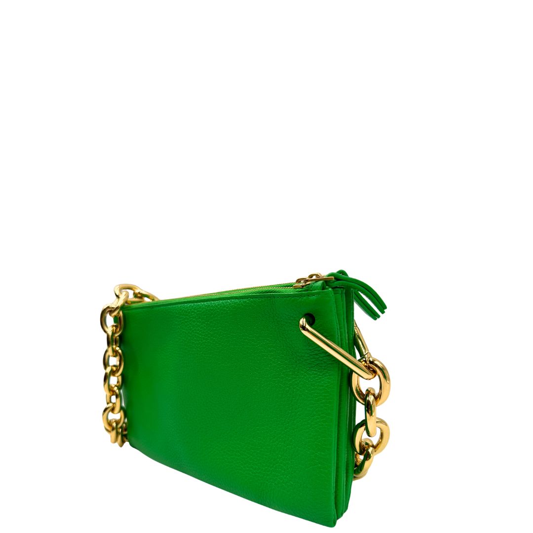Tracolla Bottega Veneta verde (pelle, verde) – foto 3 di 11