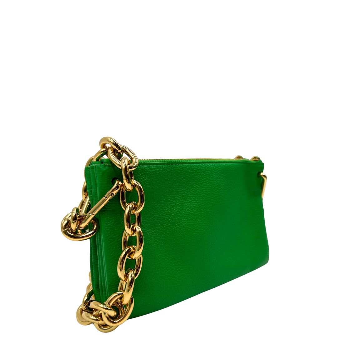 Tracolla Bottega Veneta verde (pelle, verde) – foto 4 di 11