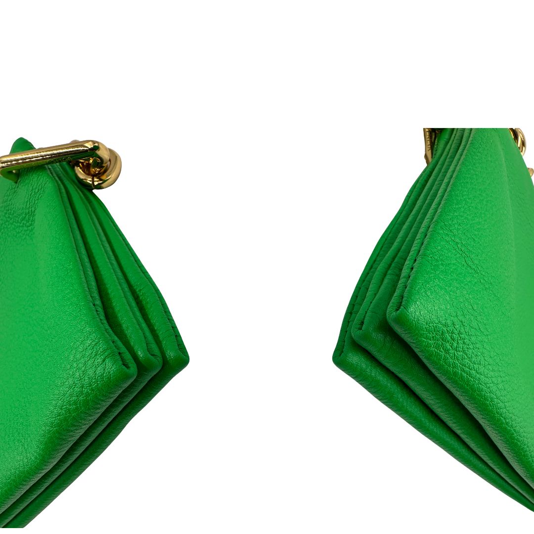 Tracolla Bottega Veneta verde (pelle, verde) – foto 6 di 11