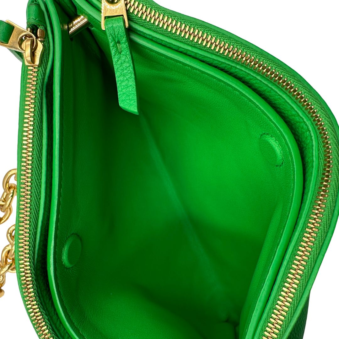 Tracolla Bottega Veneta verde (pelle, verde) – foto 11 di 11