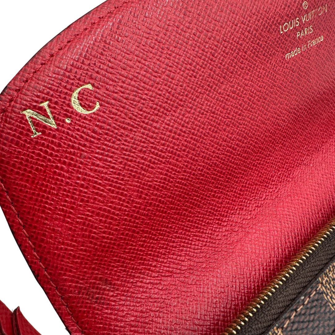 Portafoglio Emilie Louis Vuitton personalizzato (canvas, marrone) – foto 12 di 12