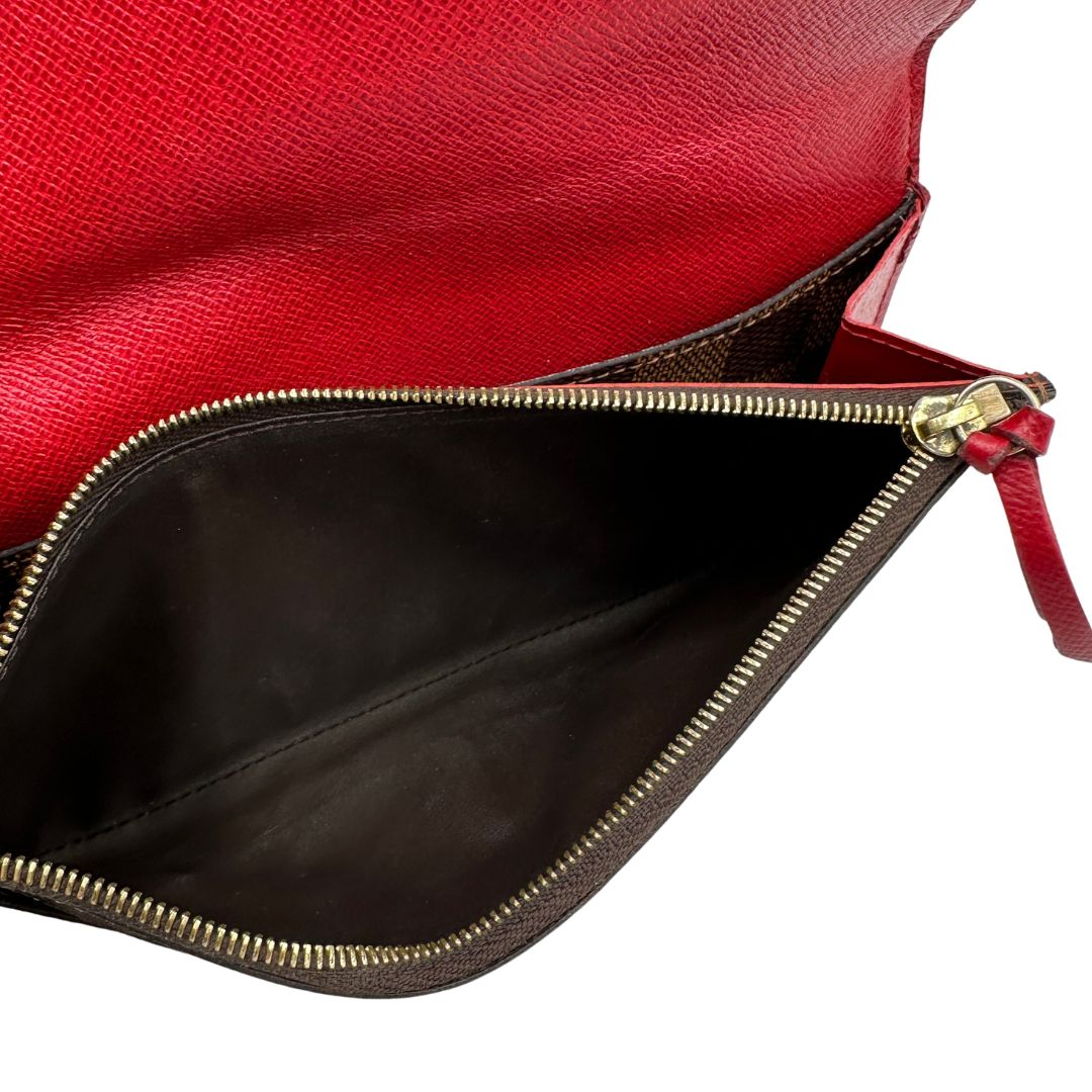 Portafoglio Emilie Louis Vuitton personalizzato (canvas, marrone) – foto 10 di 12