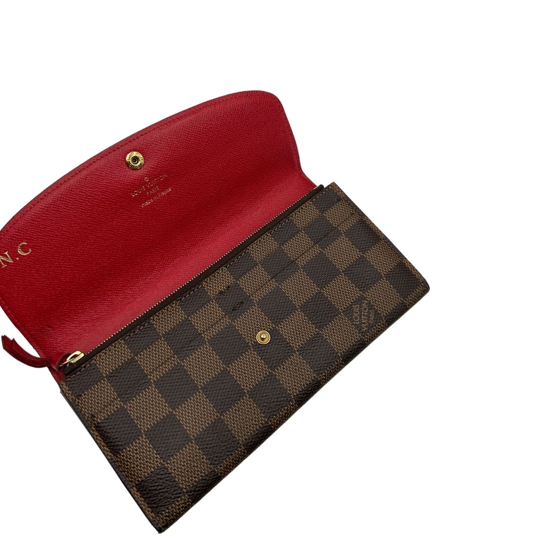 Portafoglio Emilie Louis Vuitton personalizzato (canvas, marrone) – foto 8 di 12