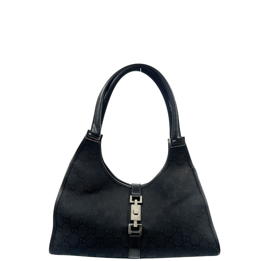 Borsa Gucci Bardot nera (pelle, nero) – foto 1 di 14