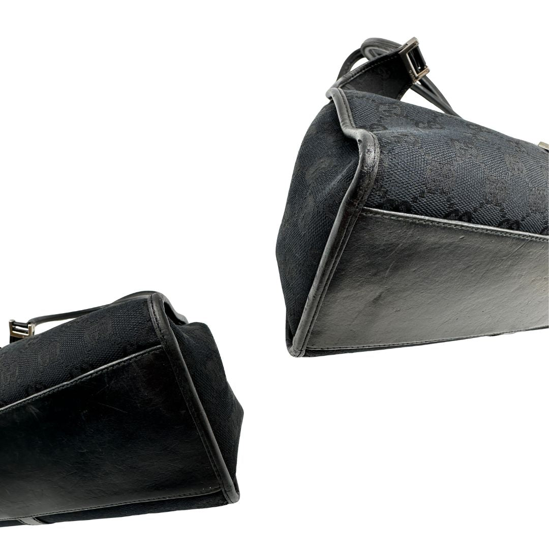 Borsa Gucci Bardot nera (pelle, nero) – foto 6 di 14