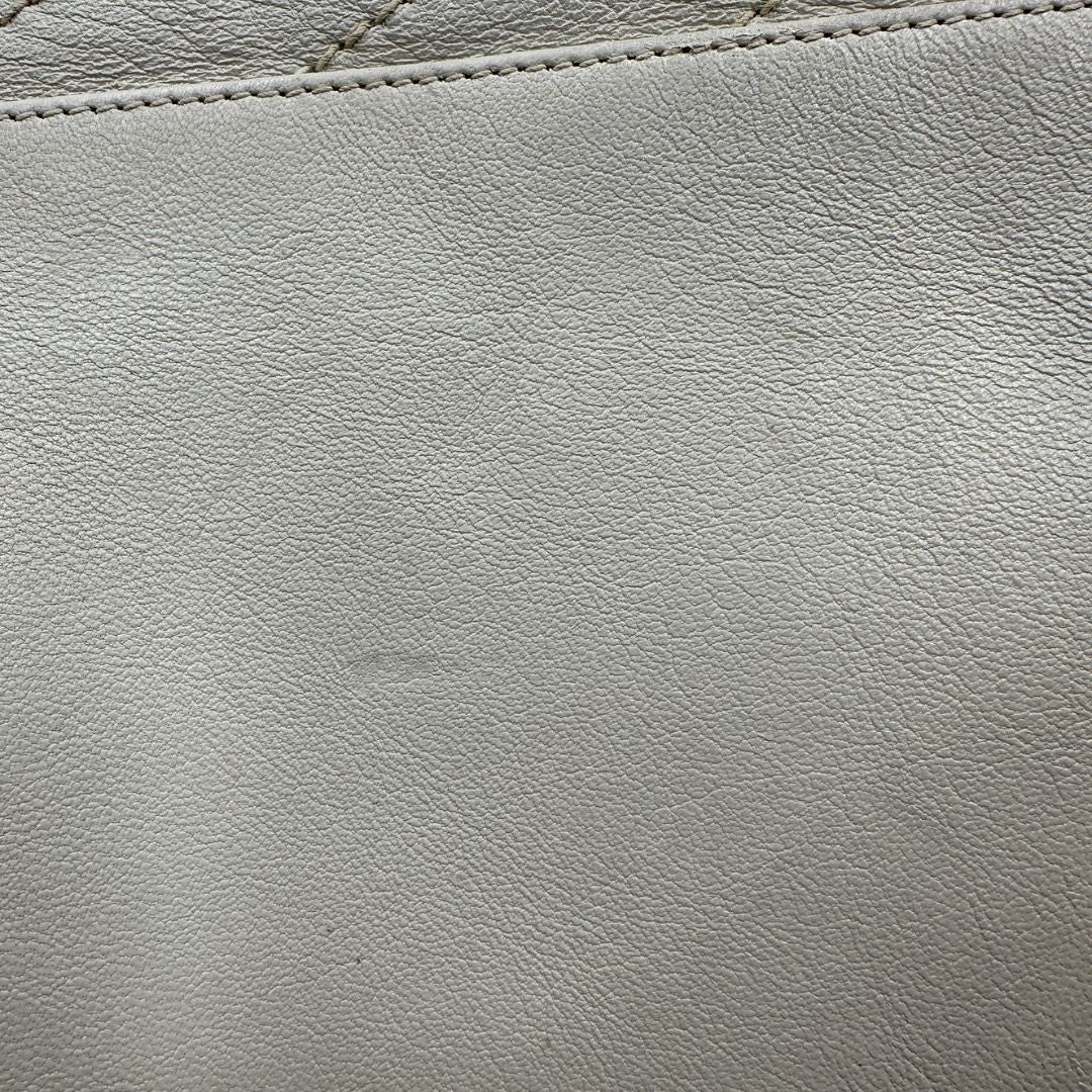 Borsa Saint Laurent in pelle bianco latte
