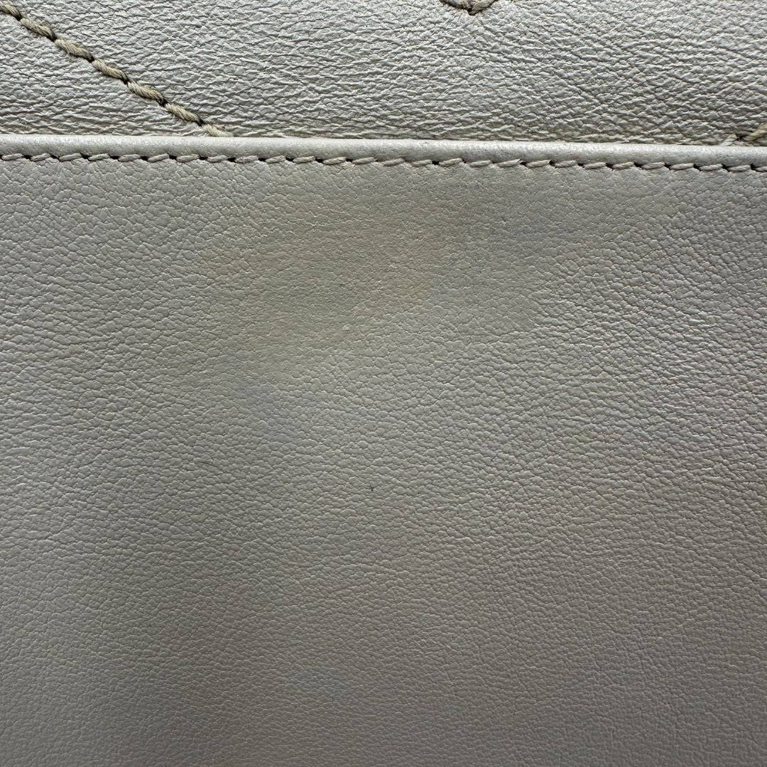 Borsa Saint Laurent in pelle bianco latte