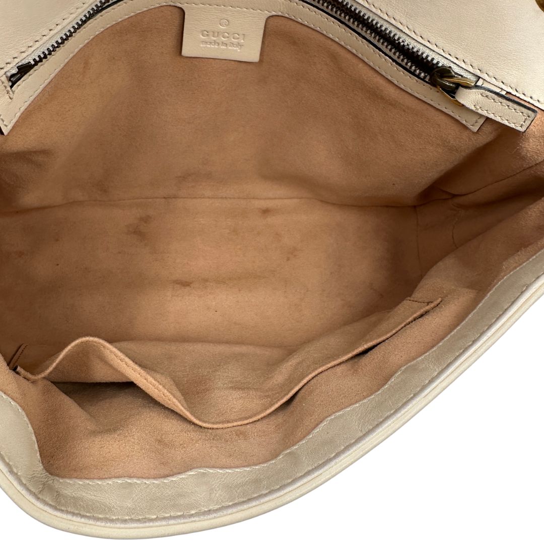 Borsa Gucci Marmont misura grande (pelle, bianco) – foto 11 di 13