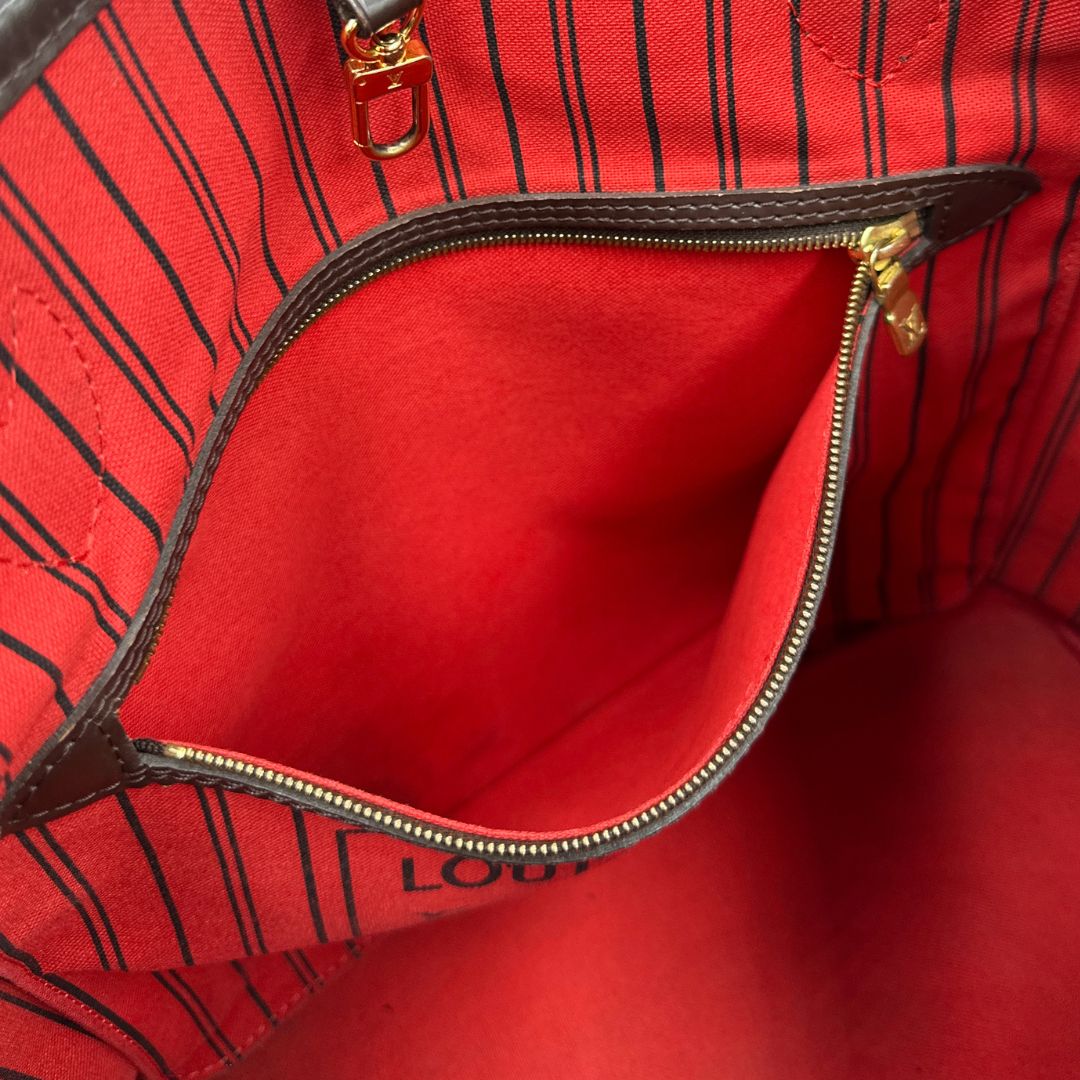 Neverfull Damier Ébène MM Louis Vuitton (canvas, marrone) – foto 14 di 14