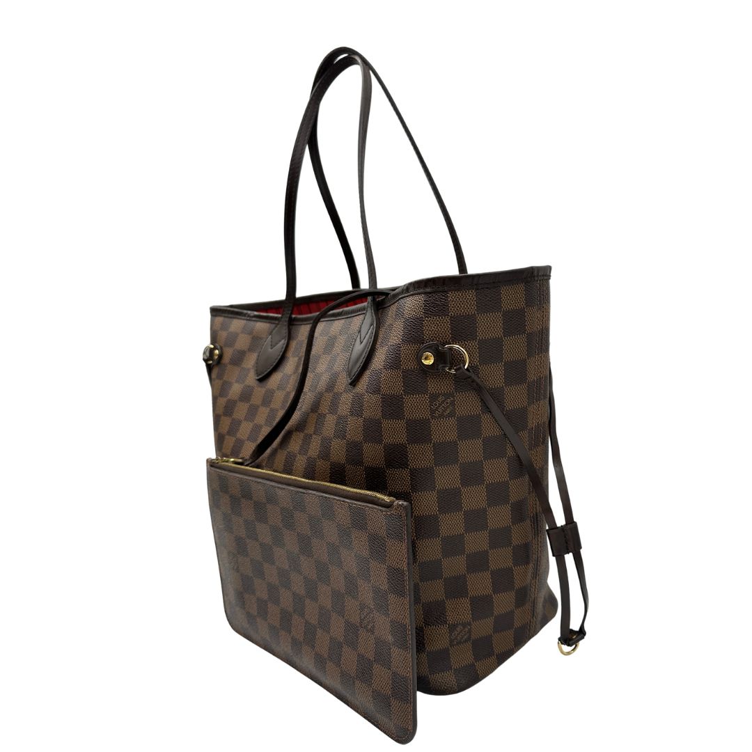 Neverfull Damier Ébène MM Louis Vuitton (canvas, marrone) – foto 4 di 14