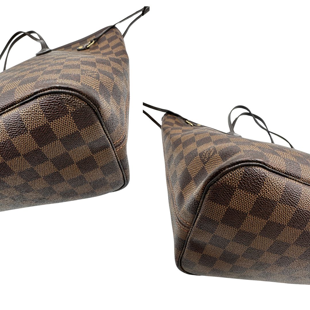 Neverfull Damier Ébène MM Louis Vuitton (canvas, marrone) – foto 10 di 14