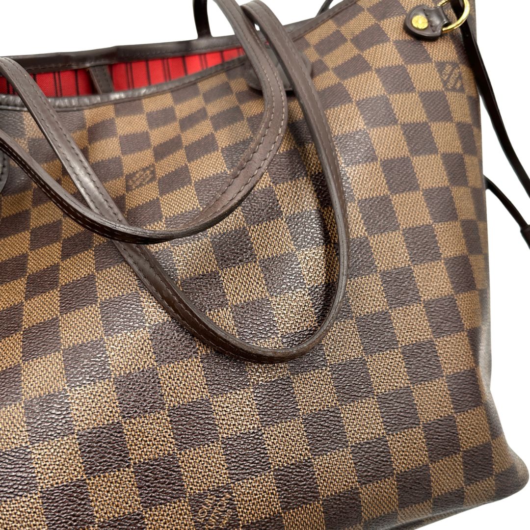 Neverfull Damier Ébène MM Louis Vuitton (canvas, marrone) – foto 9 di 14