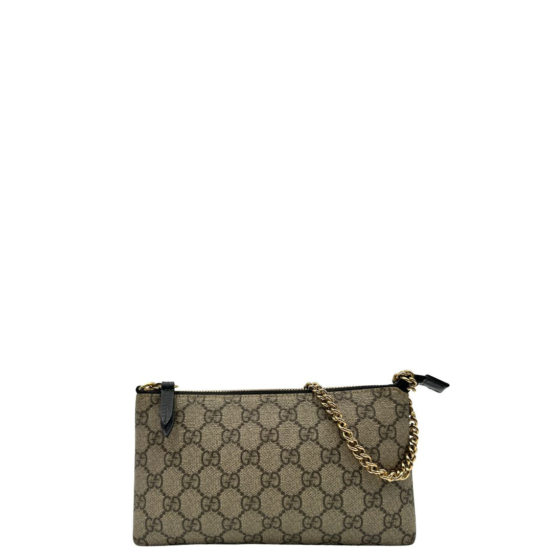 Pochette Gucci GG Supreme (canvas, beige) – foto 2 di 11