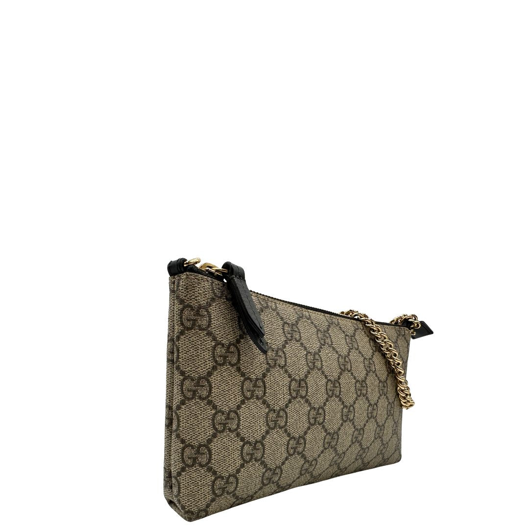 Pochette Gucci GG Supreme (canvas, beige) – foto 4 di 11