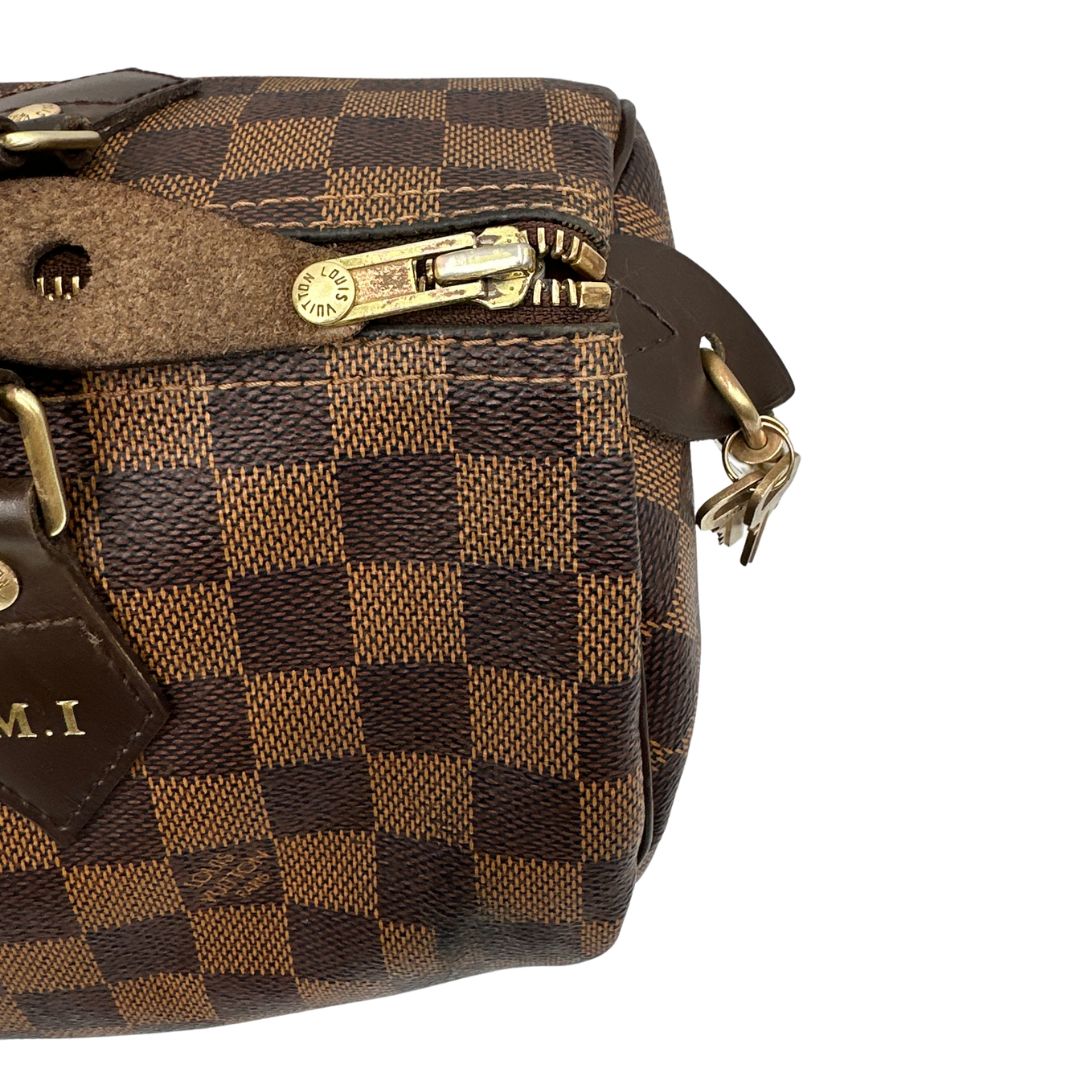 Speedy Damier Ébène 30 LV personalizzato (canvas, marrone) – foto 9 di 19