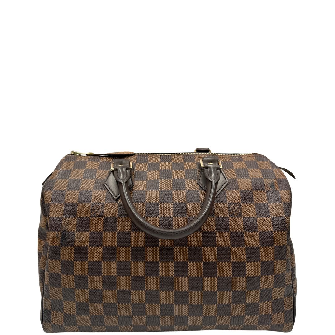 Speedy Damier Ébène 30 LV personalizzato (canvas, marrone) – foto 5 di 19
