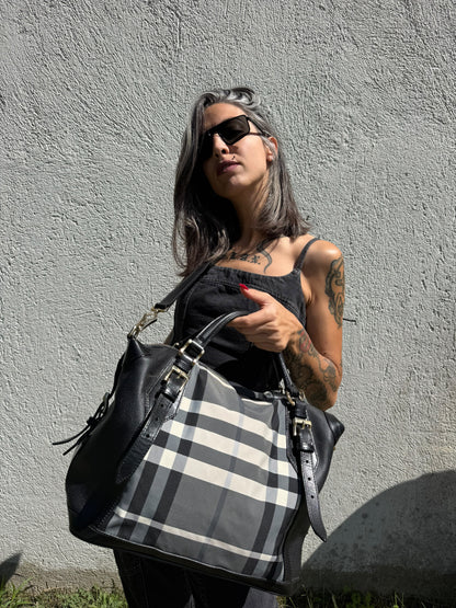 Borsa Burberry tartan