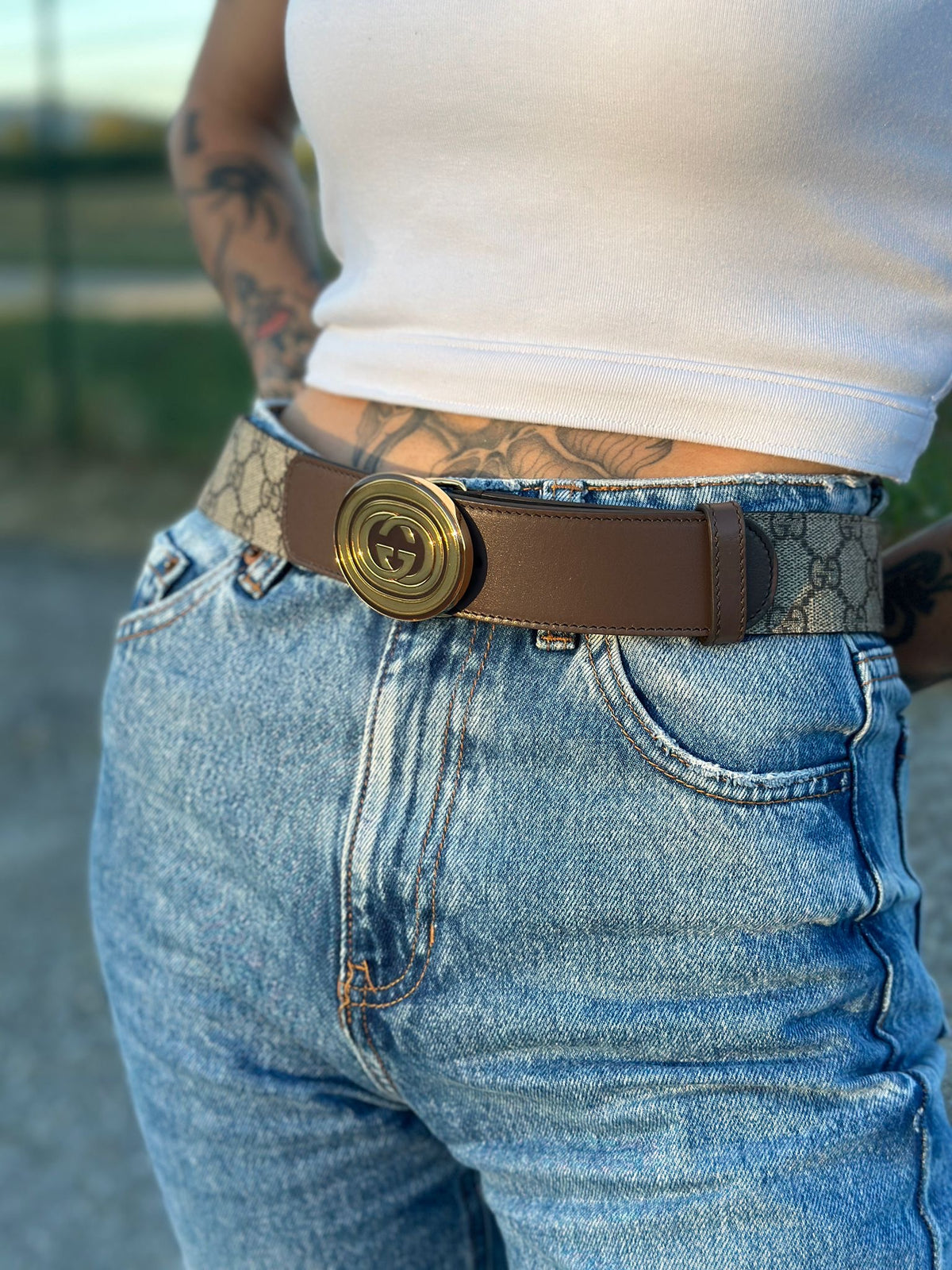Cintura Gucci GG TG. 44