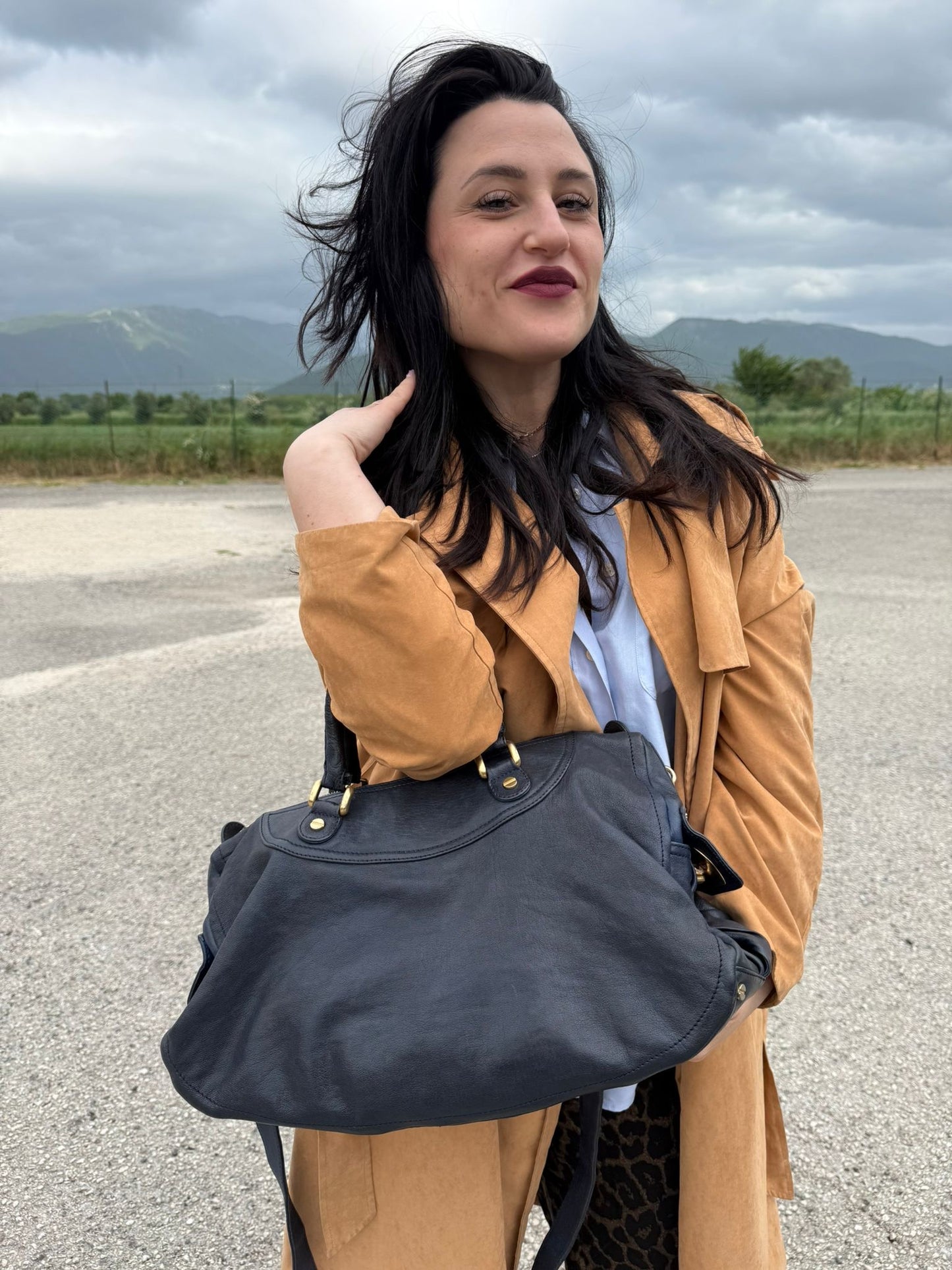 Satchel Borbonese blu